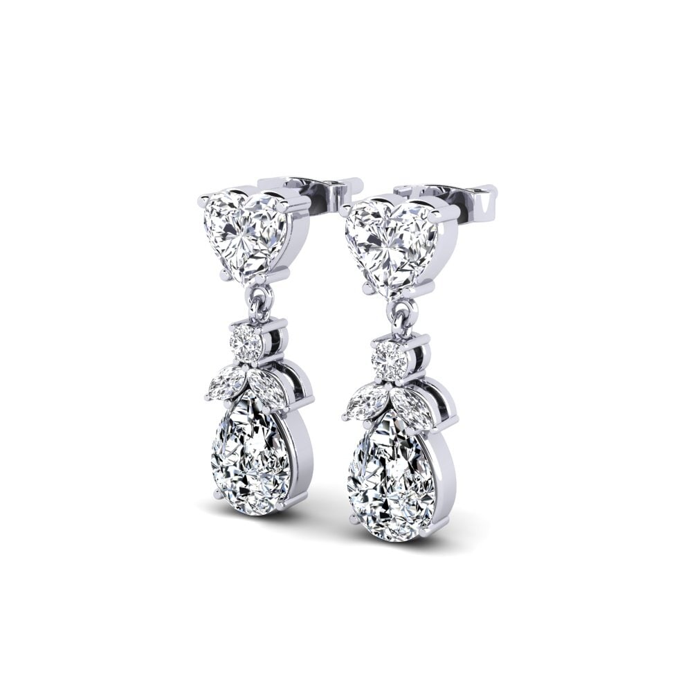 Plata 925 Circonita Pendiente de mujer Igon