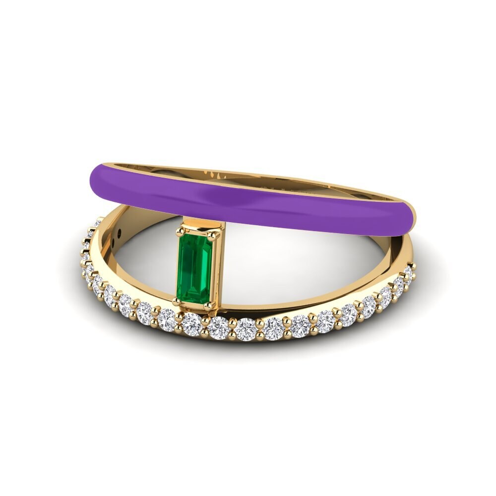 Grüner Zirkonia Ring Ikaria