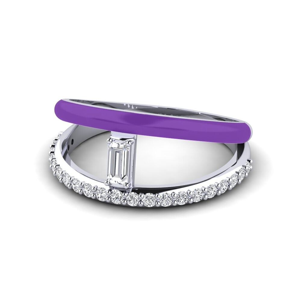 Weiß-Silber Ring Ikaria