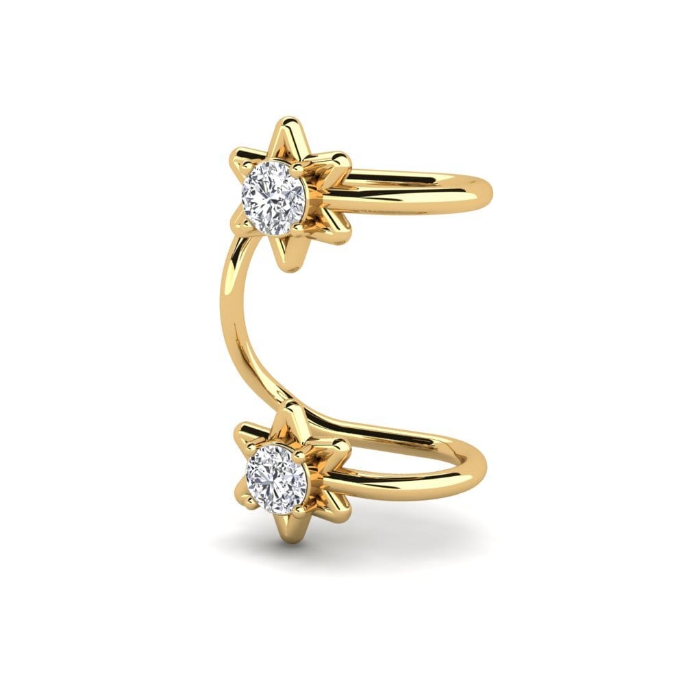 Diamant De Synthèse Boucle d'oreille femme Ikeda