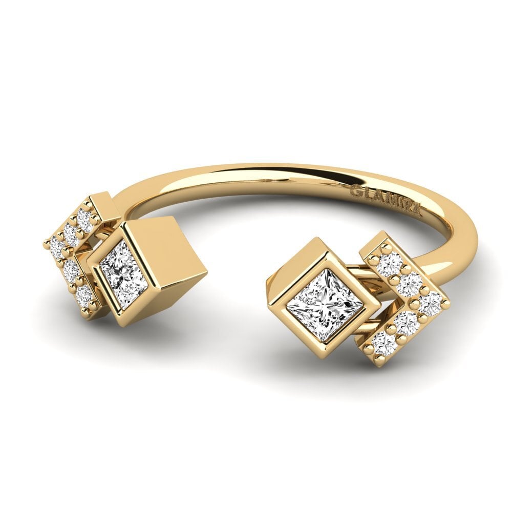 Moissanite Anéis de Mindinho Ilham