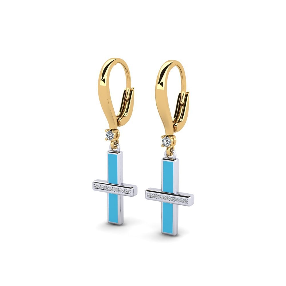 14ct Yellow & White Gold Women's Earring Imaret