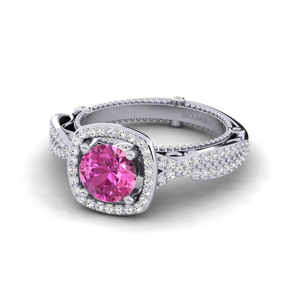 Topacio Rosa Anillo de compromiso Imberre