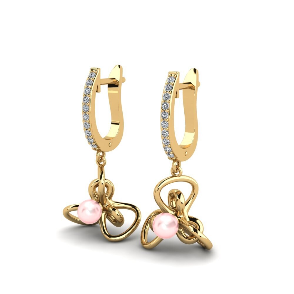 14ct Yellow Gold Women's Earring Immaginare