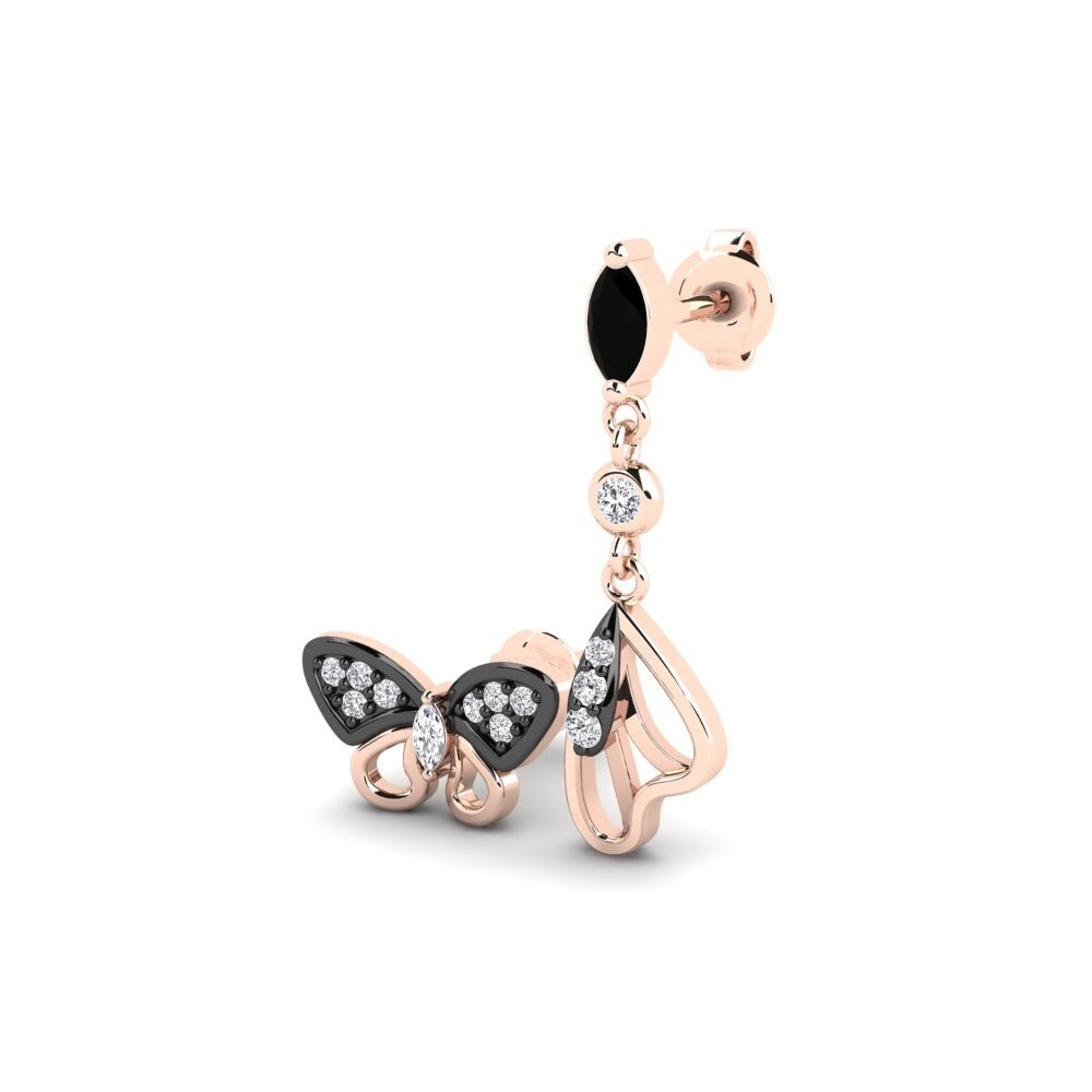 ไพลินสีดำ Women's ต่างหู Immoidea - SET