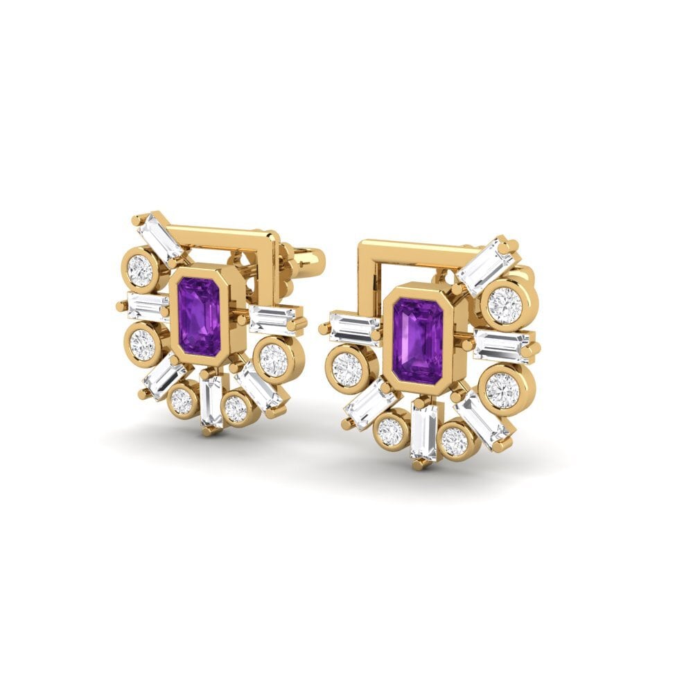 Amethyst SYLVIE Earring Impressi