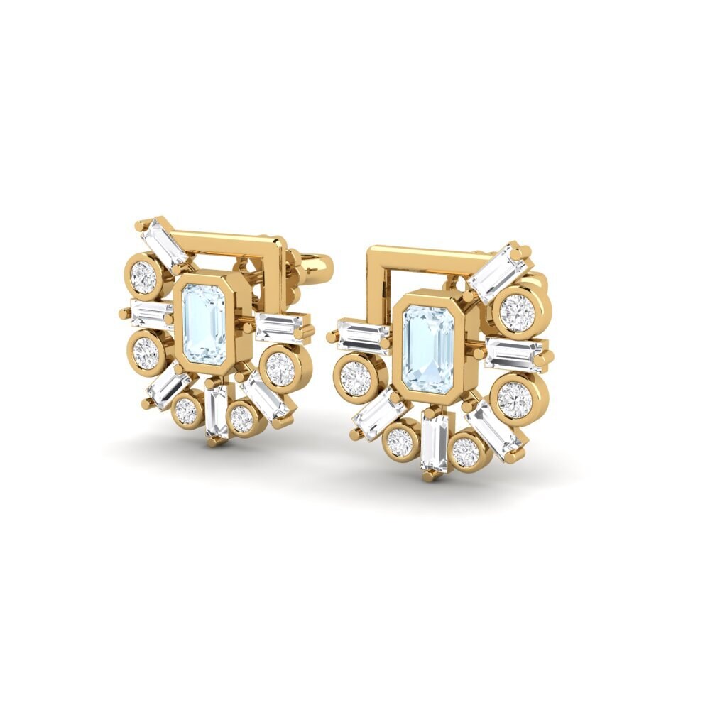 Aquamarine SYLVIE Earring Impressi