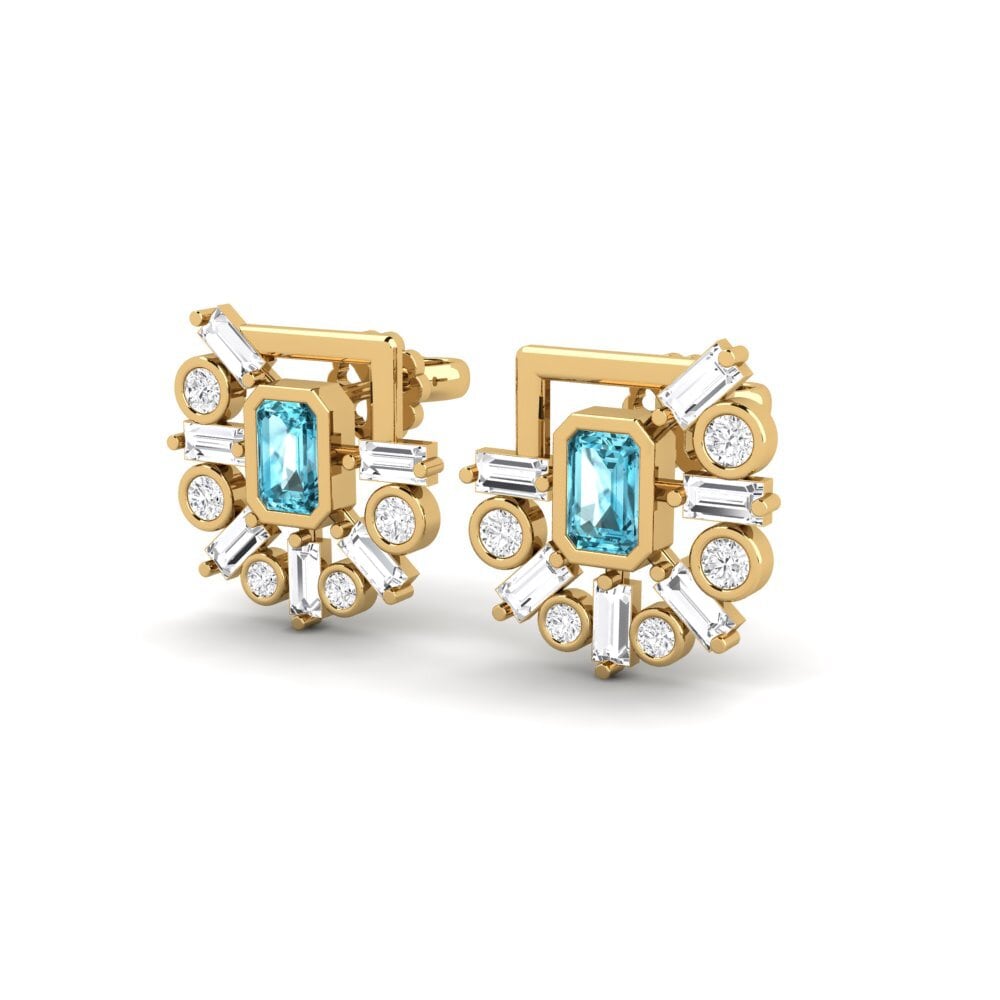 Blue Zircon SYLVIE Earring Impressi