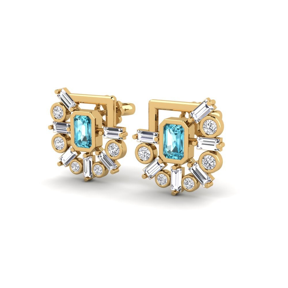 Blue Zircon SYLVIE Earring Impressi