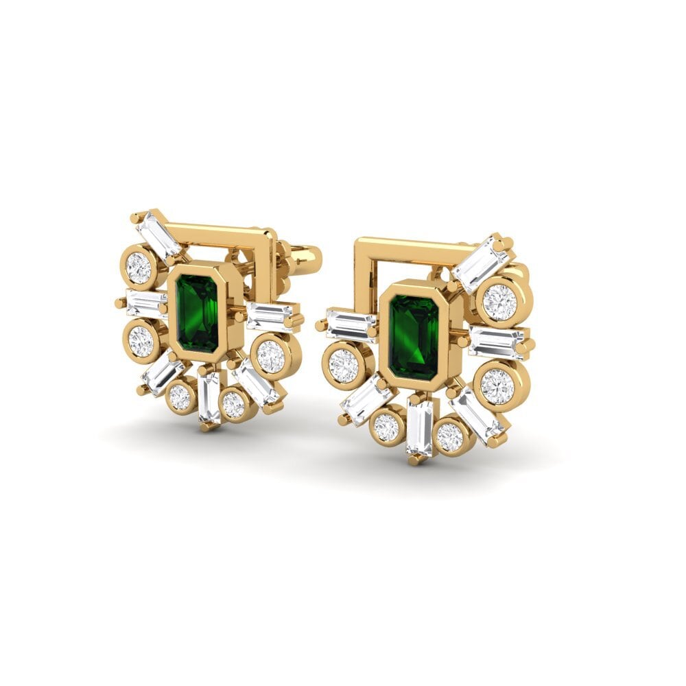 Green Tourmaline SYLVIE Earring Impressi