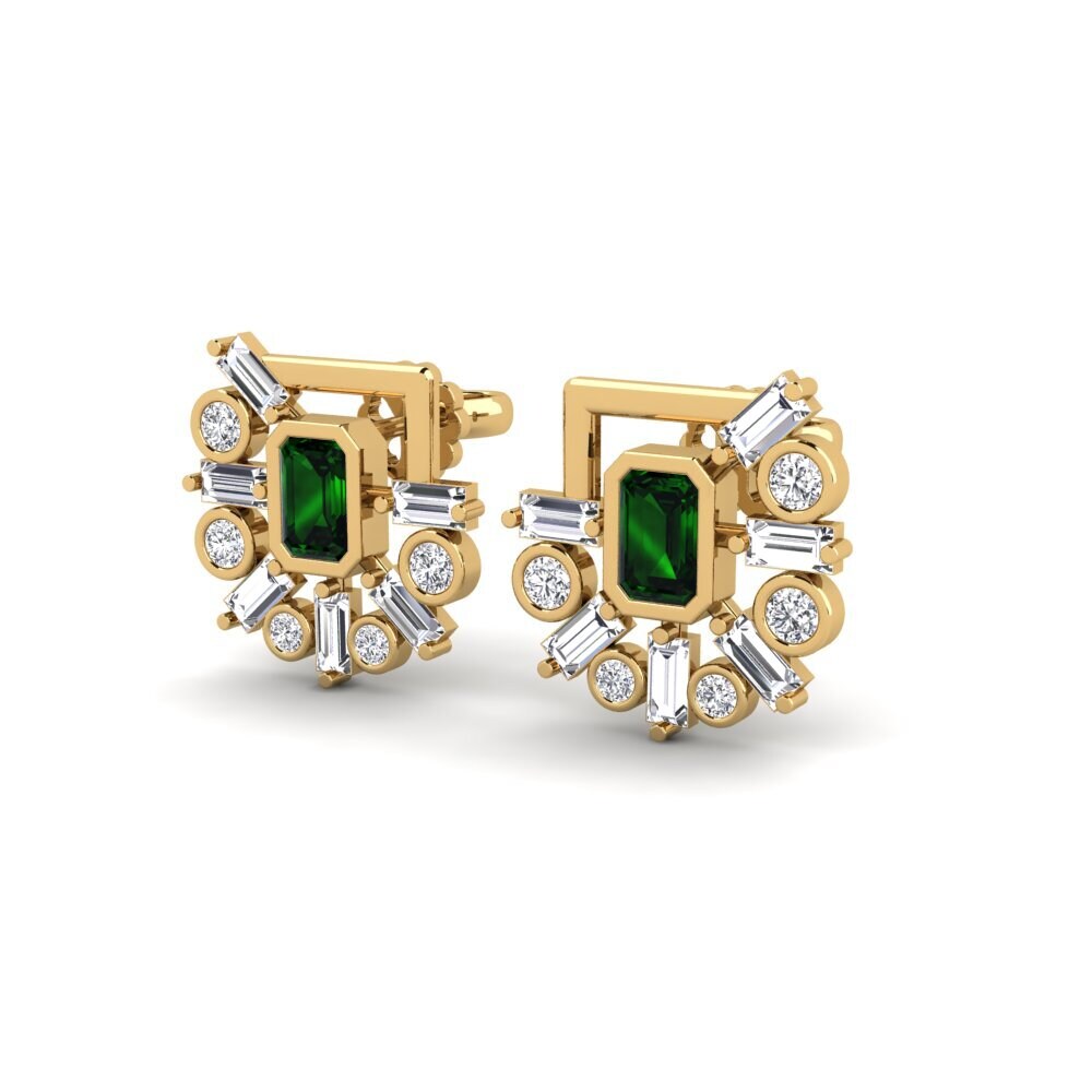 Green Tourmaline SYLVIE Earring Impressi