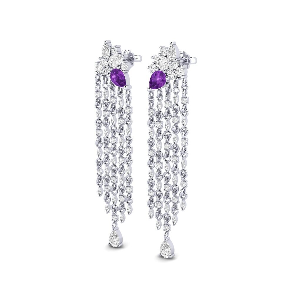 Amethyst SYLVIE Earring Improvisation