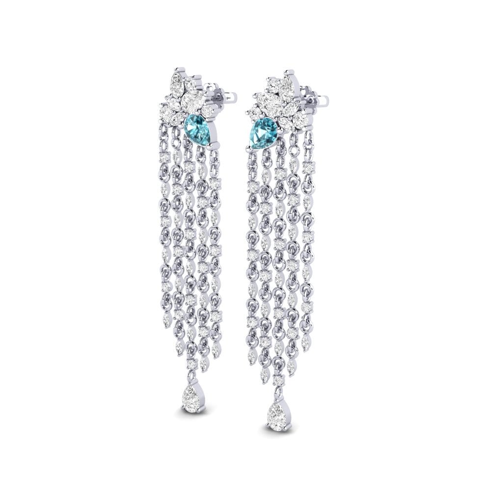 Blue Zircon SYLVIE Earring Improvisation