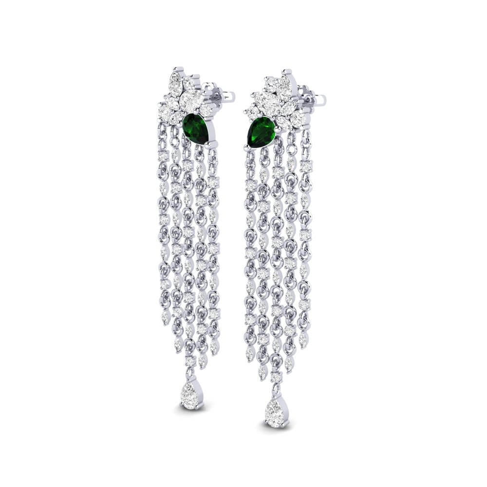 Green Tourmaline SYLVIE Earring Improvisation
