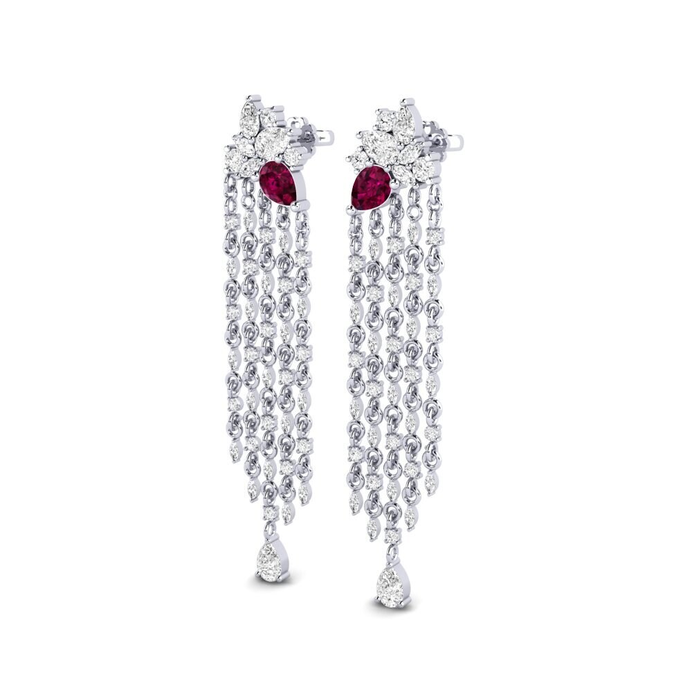 Rhodolite Garnet SYLVIE Earring Improvisation