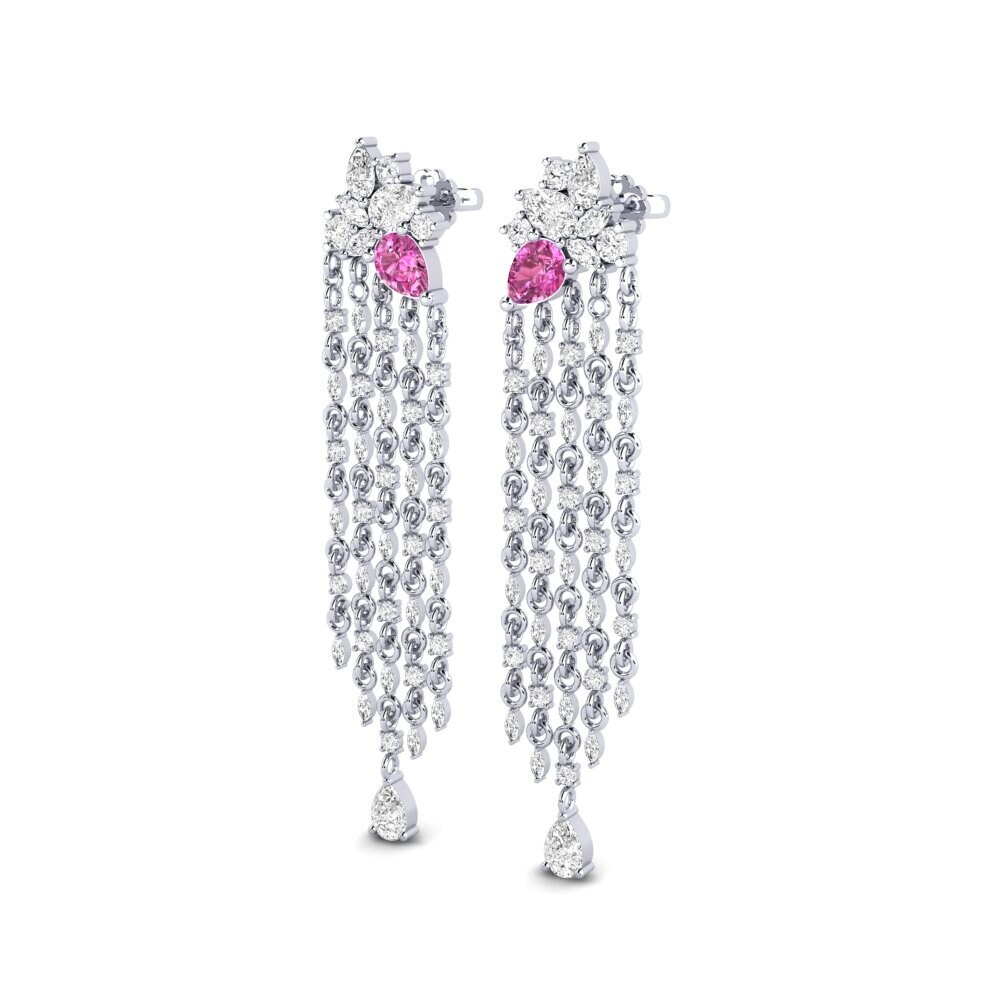 Pink Topaz SYLVIE Earring Improvisation