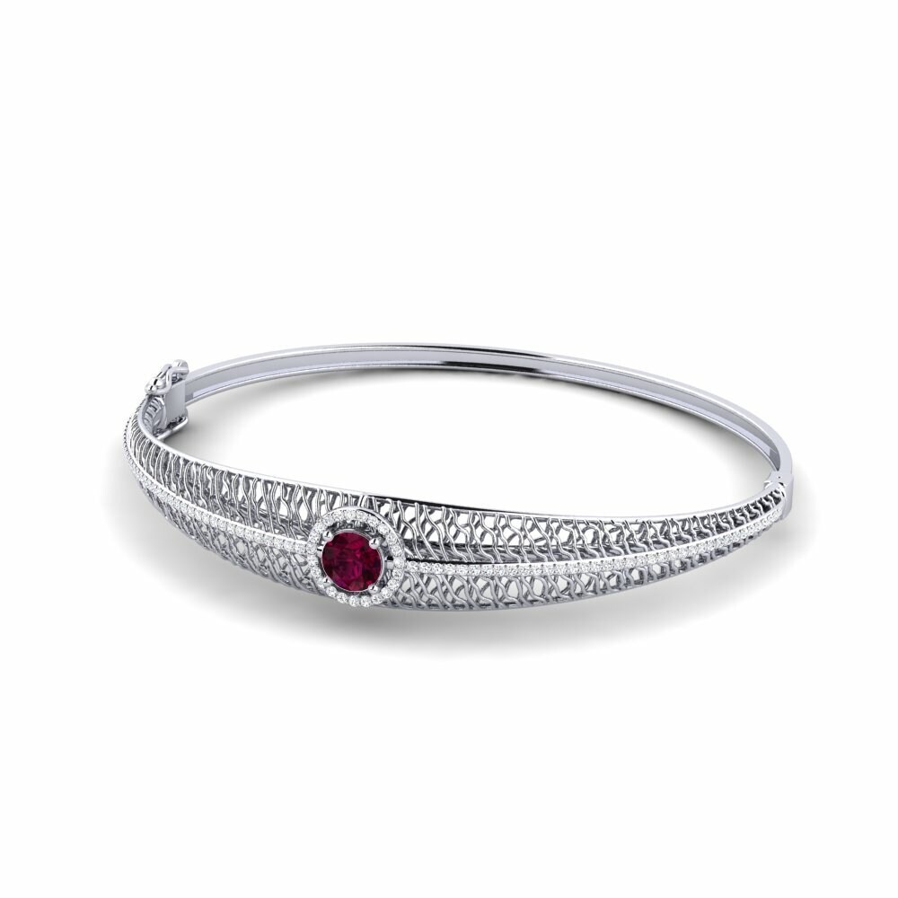 Rhodolite Garnet Women's Bangle Ina