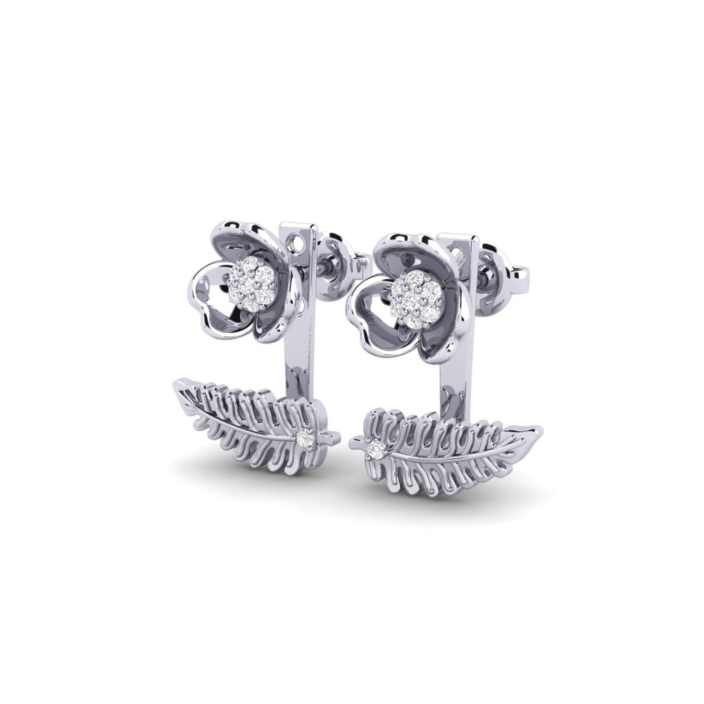 White Silver Women's Earring Incapacitate