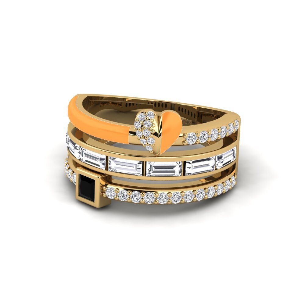 Schwarzer Saphir Ring Indigo