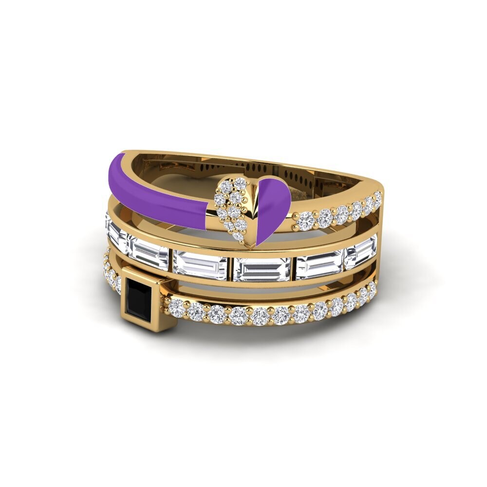 Schwarzer Saphir Ring Indigo