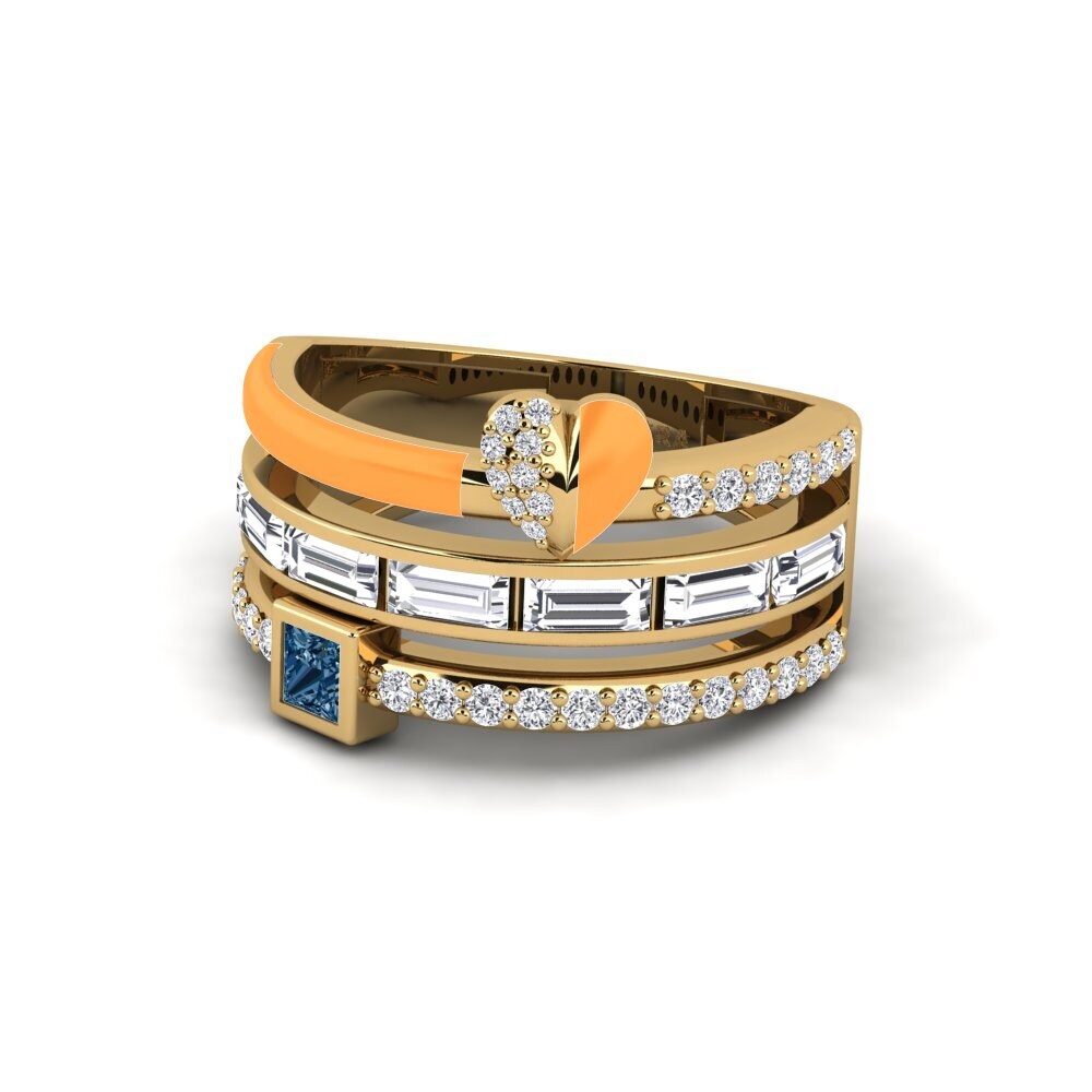 Blauer Diamant Ring Indigo