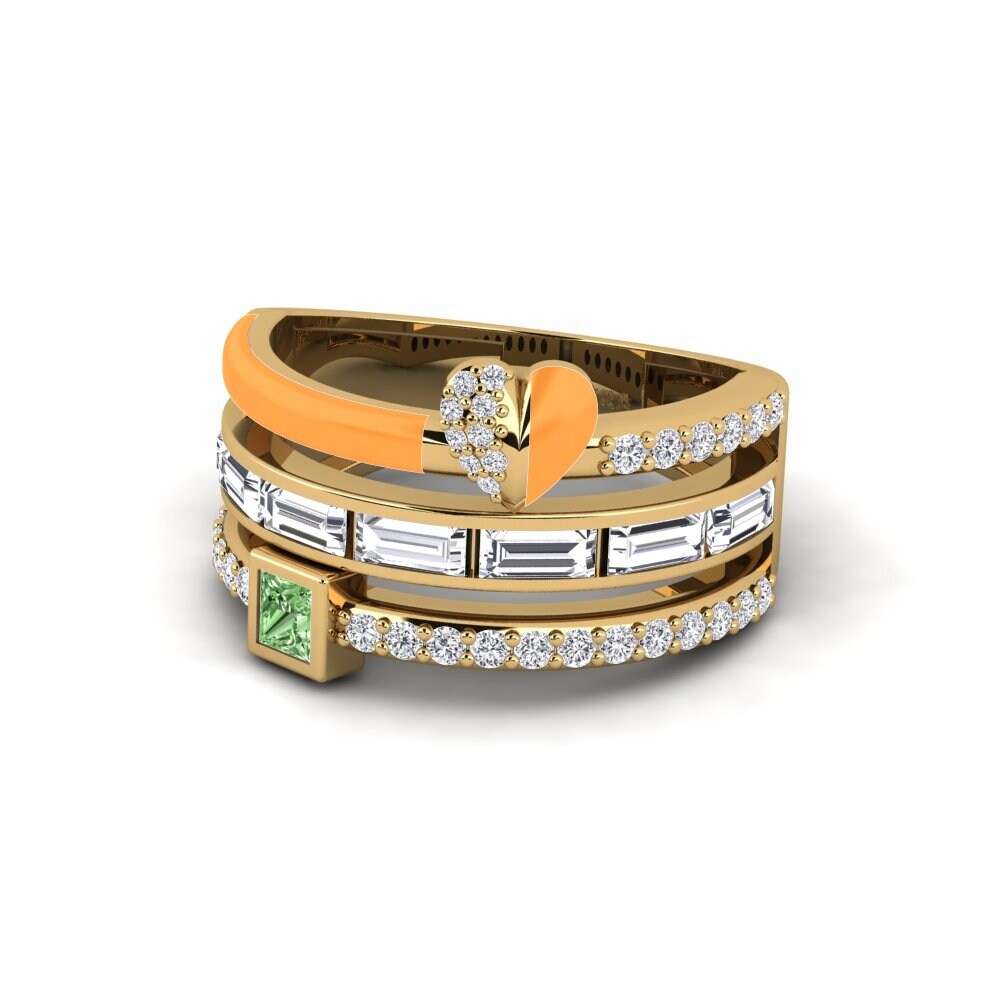 Grüner Diamant Ring Indigo