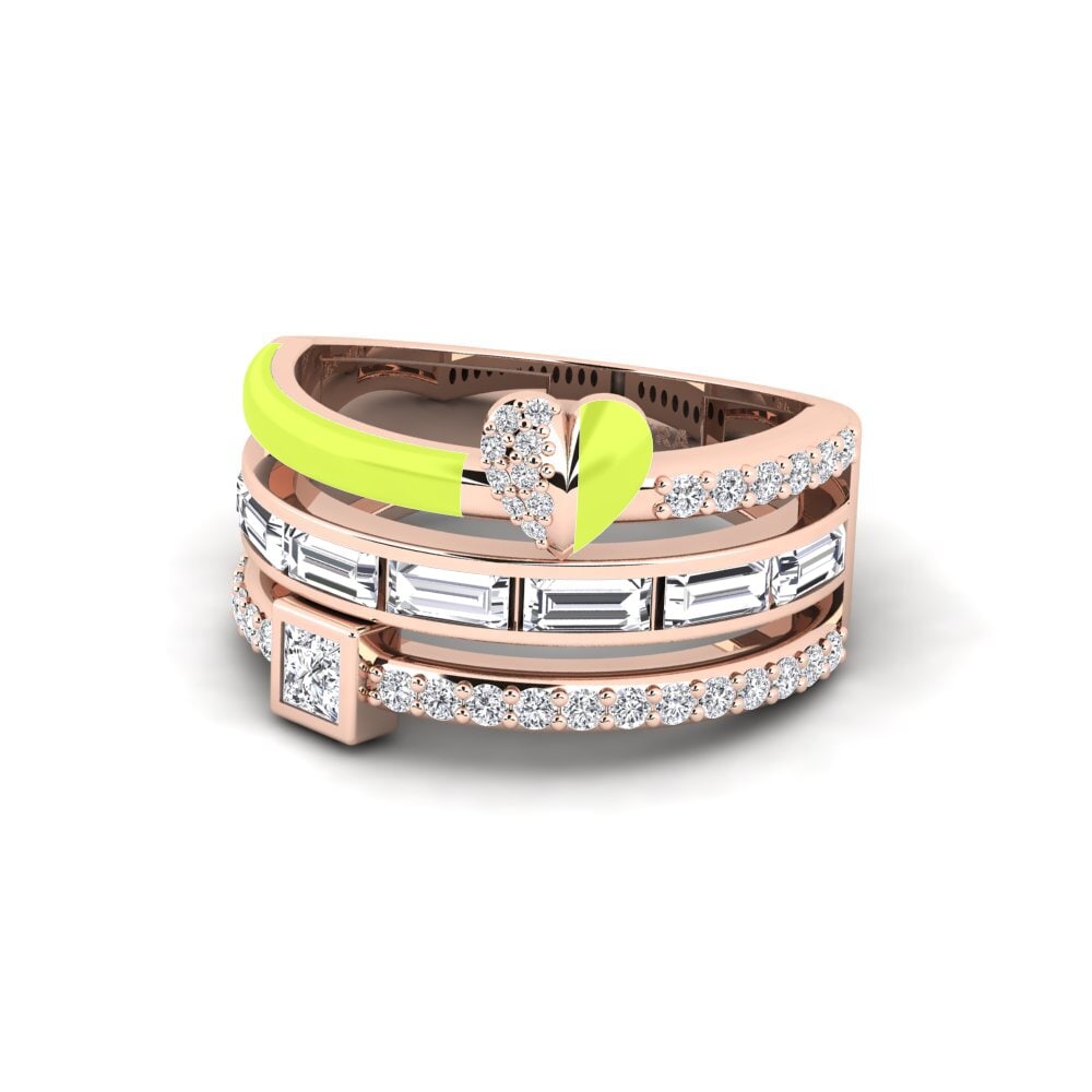Rotgold 750 Ring Indigo