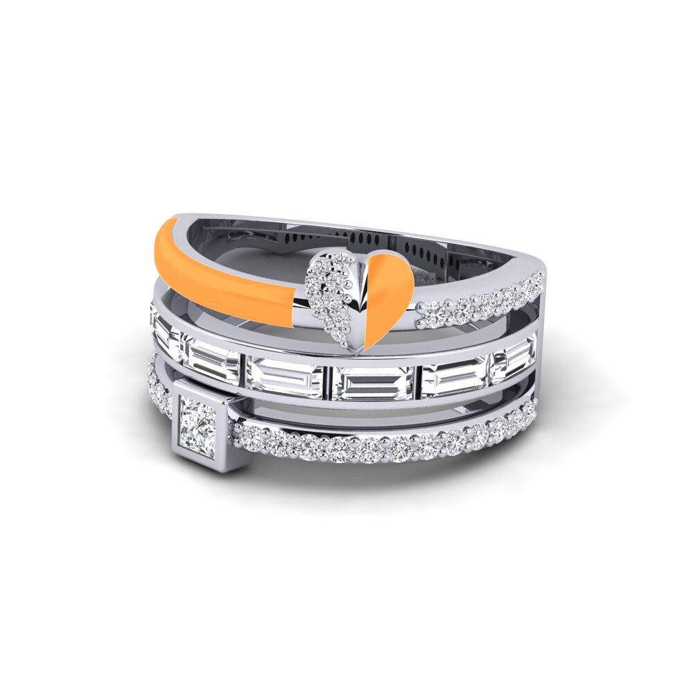 14ct White Gold Ring Indigo