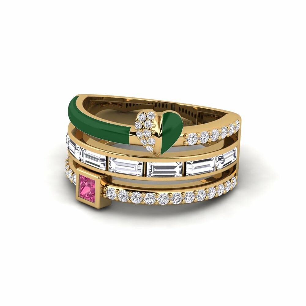Tourmaline Rose Bague Indigo