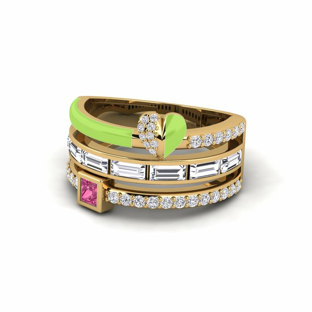 Tourmaline Rose Bague Indigo