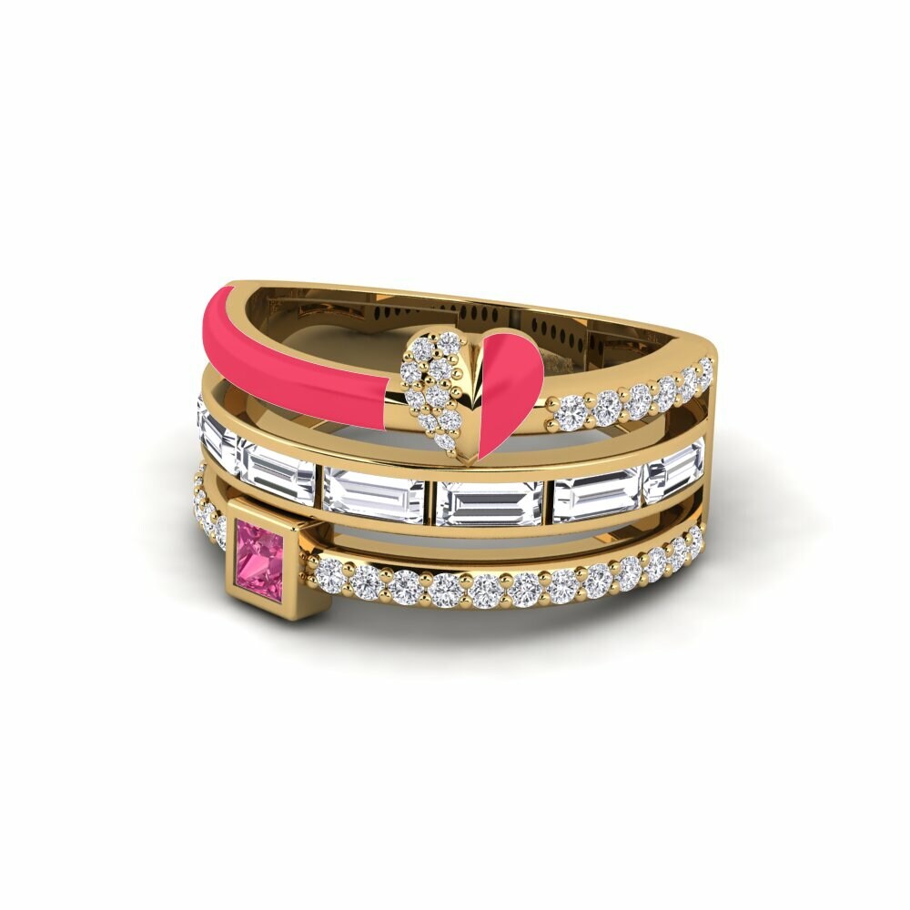 Tourmaline Rose Bague Indigo