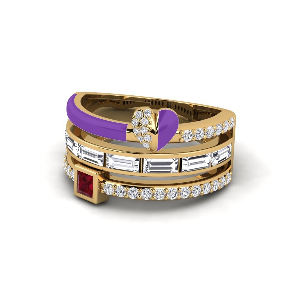 Rubí Anillo Indigo