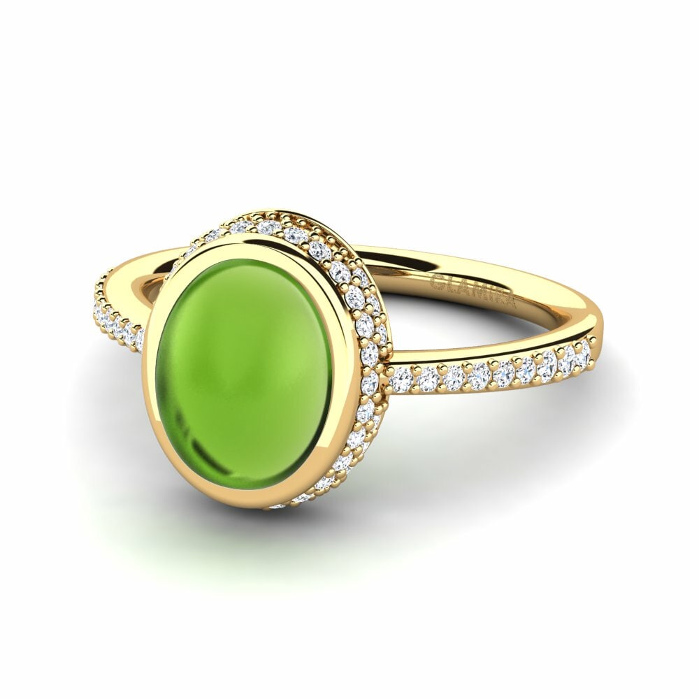 Peridoto Cabujón Anillo Ines