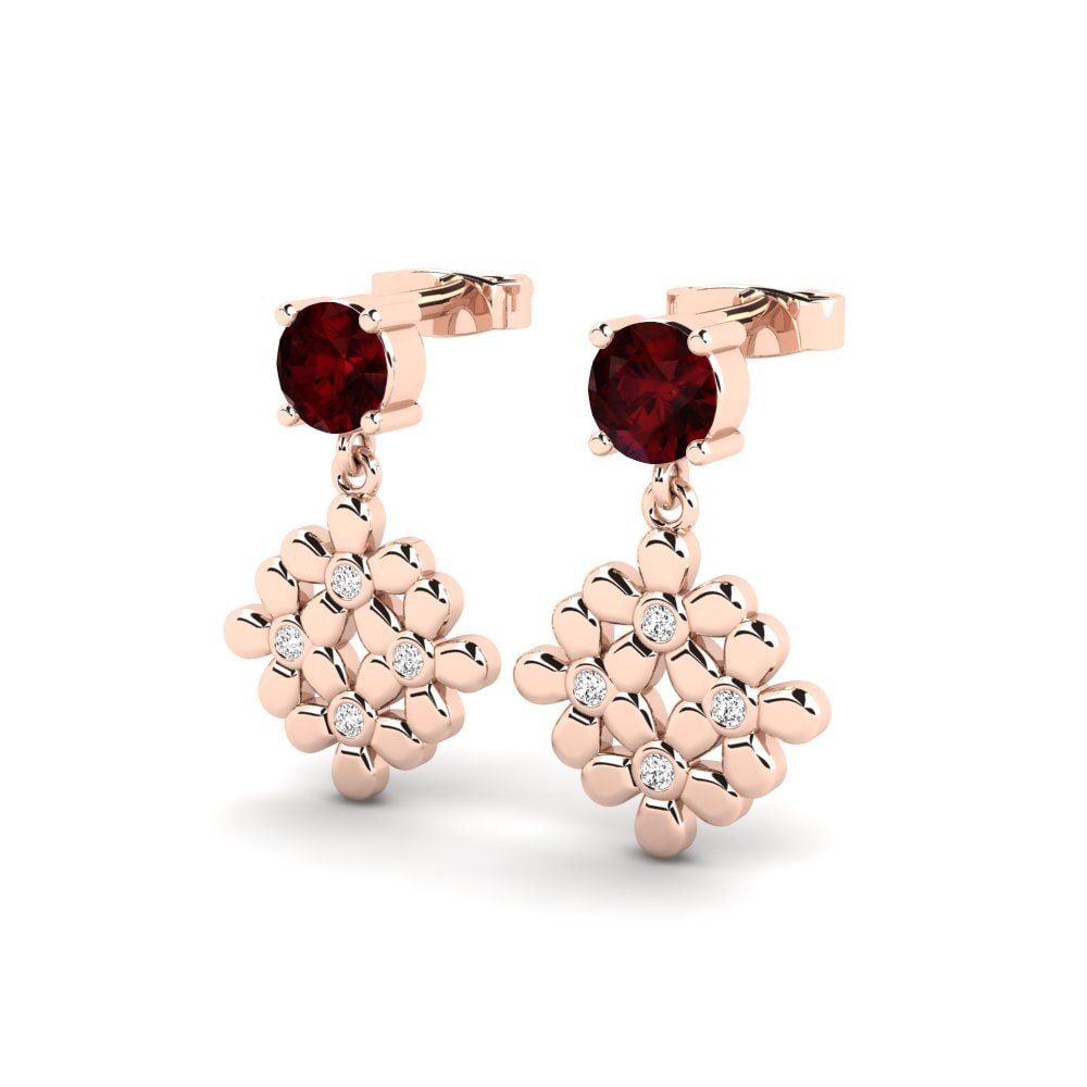 Garnet Women's Earring Inesst