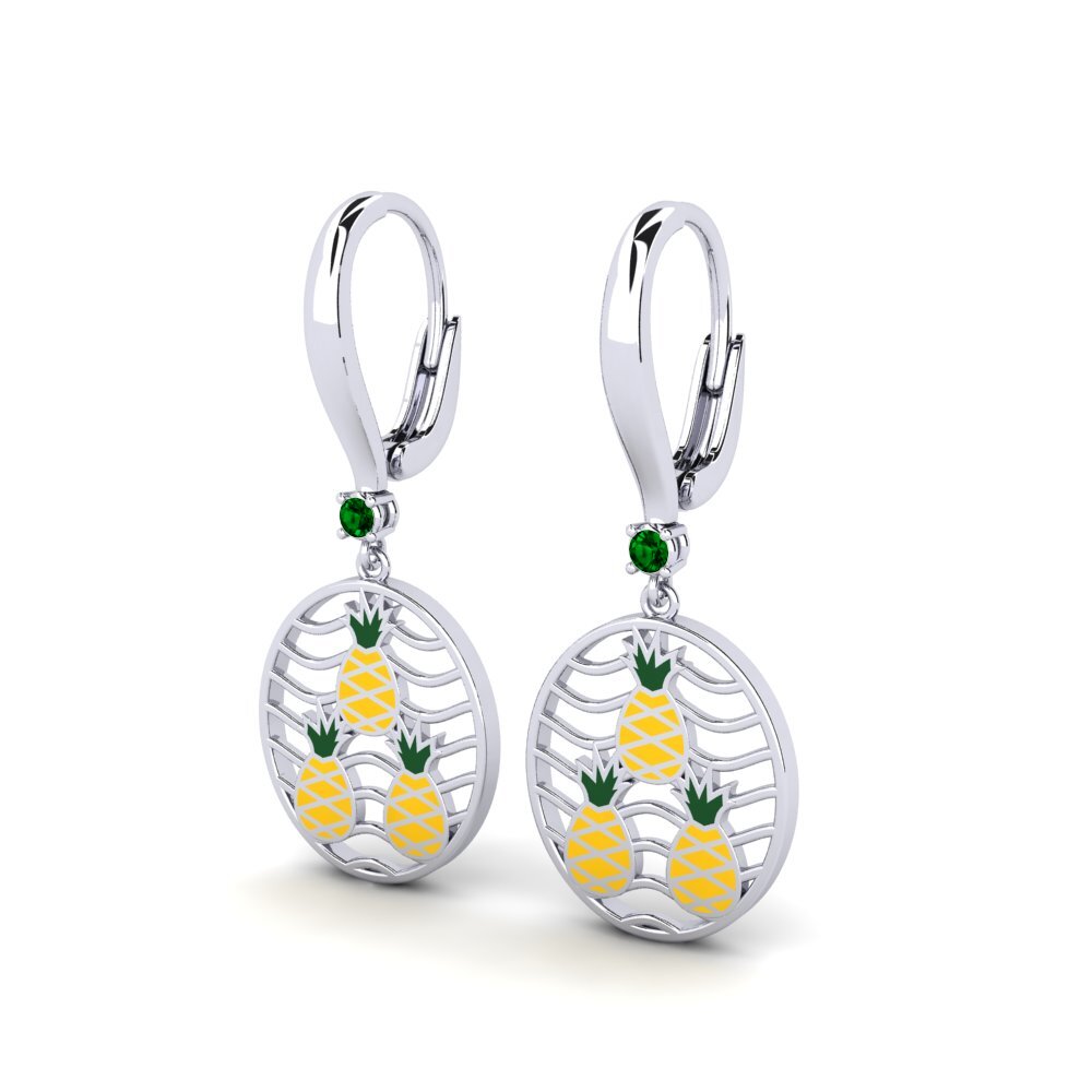 Groene Zirkoon Dames Oorbellen Info