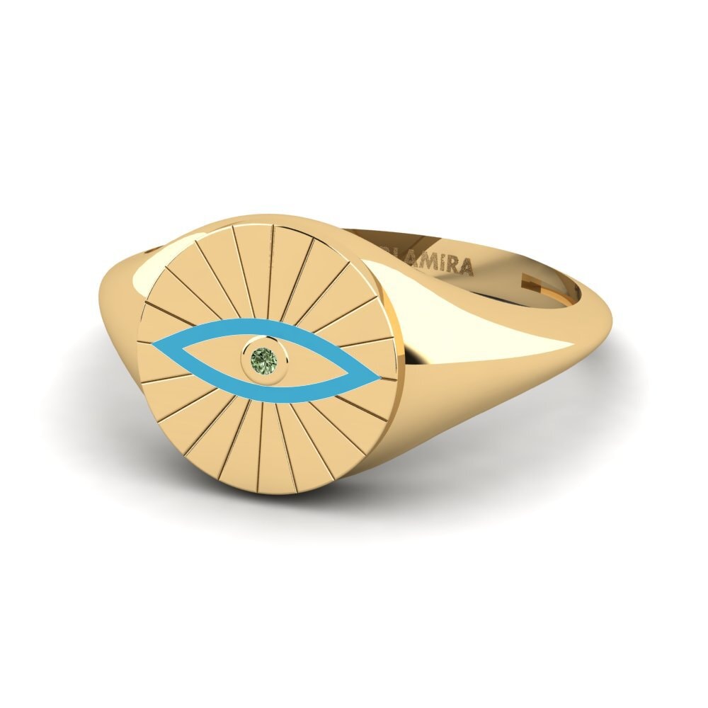 Diamante Verde Anel Ingabo