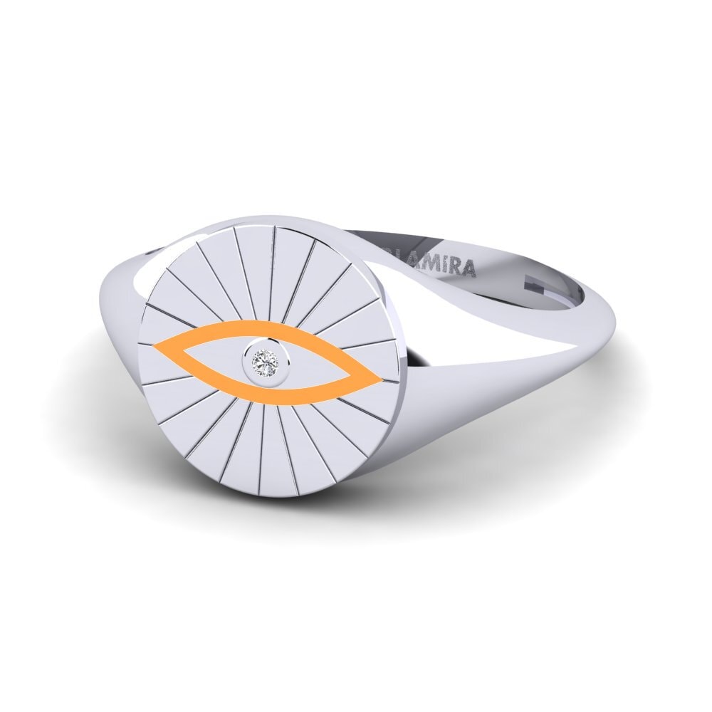 Weiß-Silber Ring Ingabo