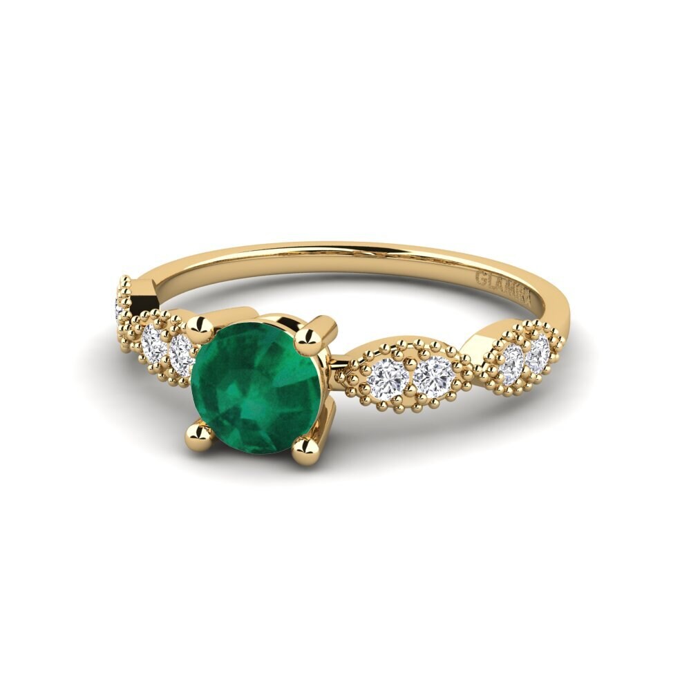Emerald Engagement Ring Ingan