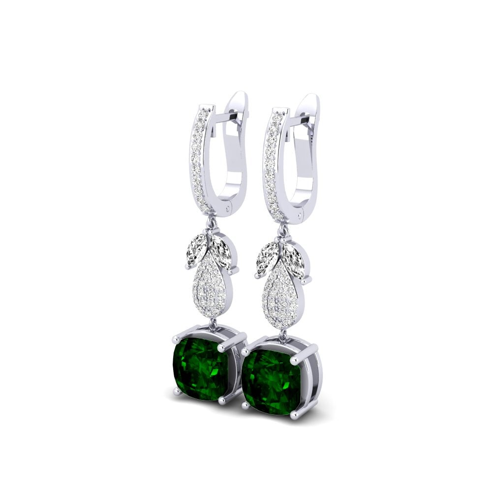 Đá Tourmaline Xanh / Bích tỷ Bông tai nữ Ingomar
