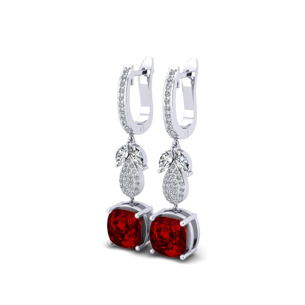 Ruby (Lab Created) Women's Earring Ingomar