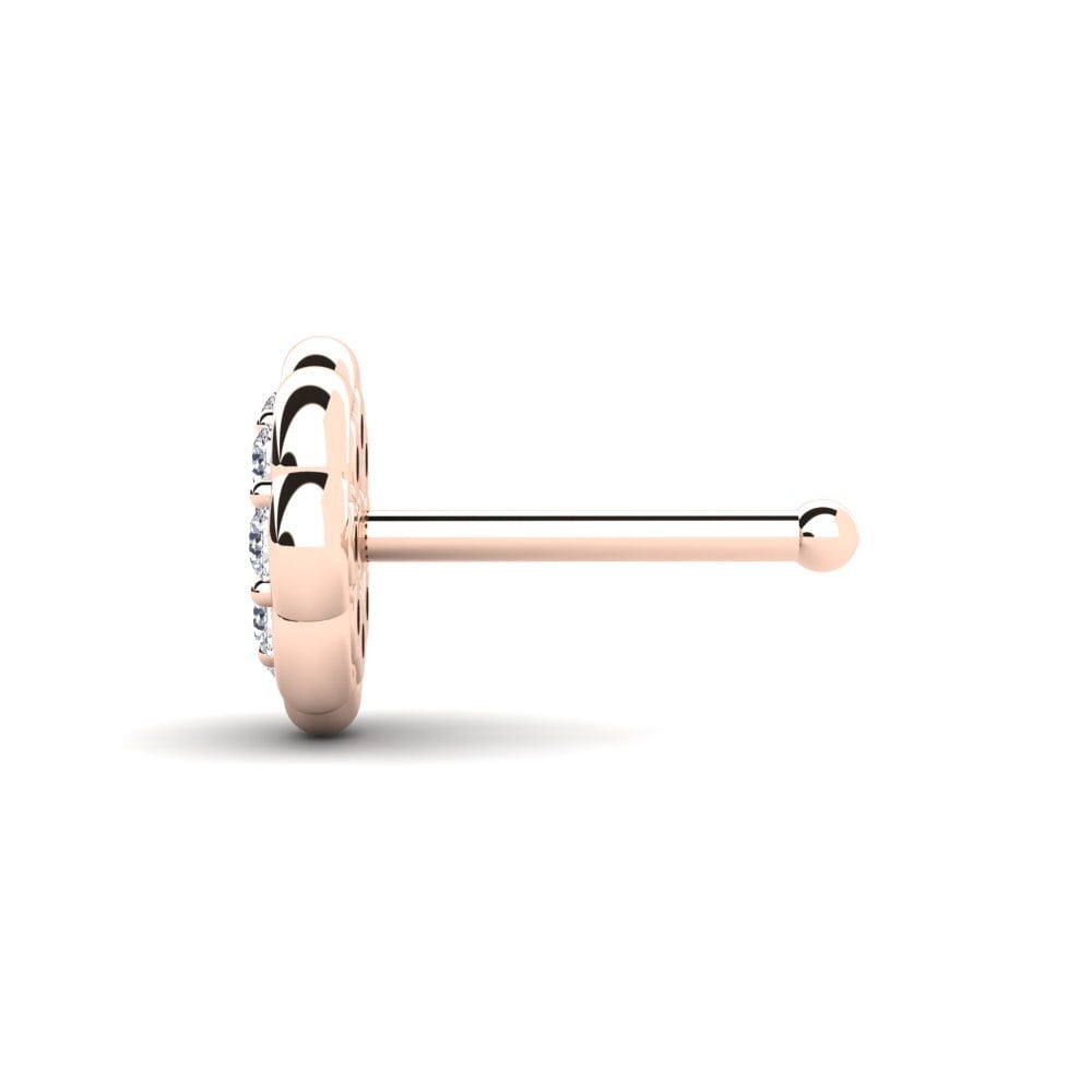 Piercing Red Color Compre GLAMIRA Piercing Nariz Injure en corte Redondo 0.054 Quilates ...