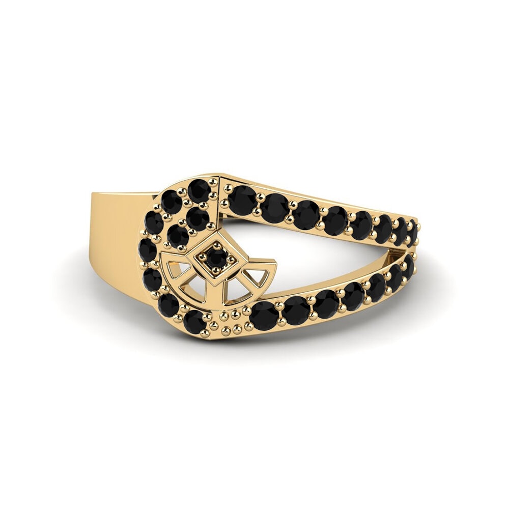 Zafiro negro Anillo Insincerity