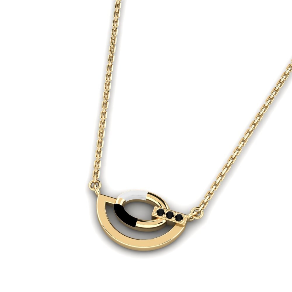 Black Onyx Women's Necklace Interval