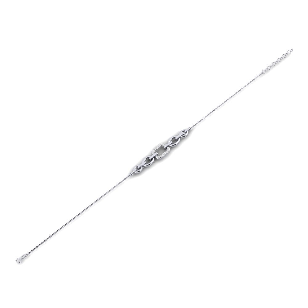 14ct White Gold Women's Bracelet Intsomi