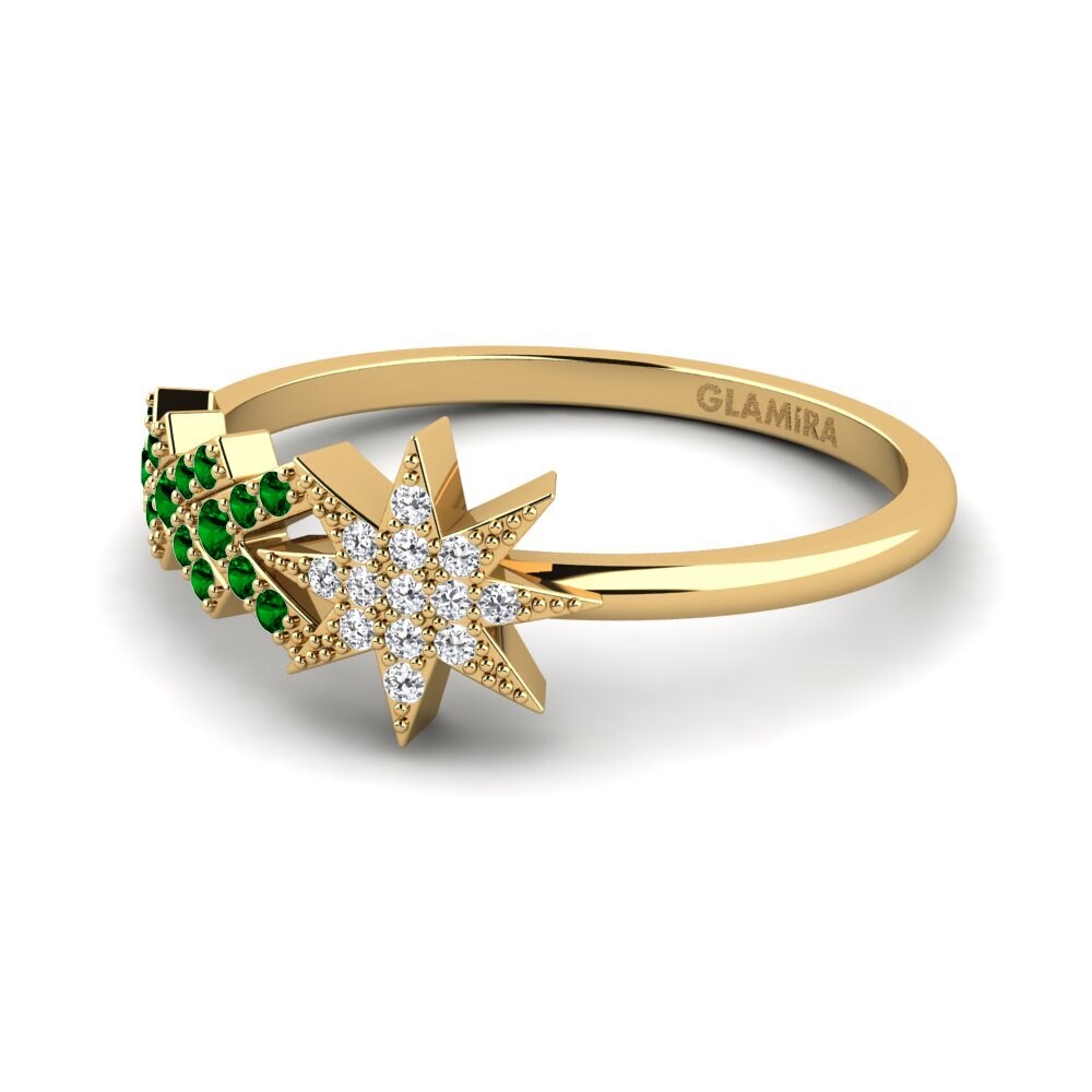 emerald-zirconia แหวน Irawo