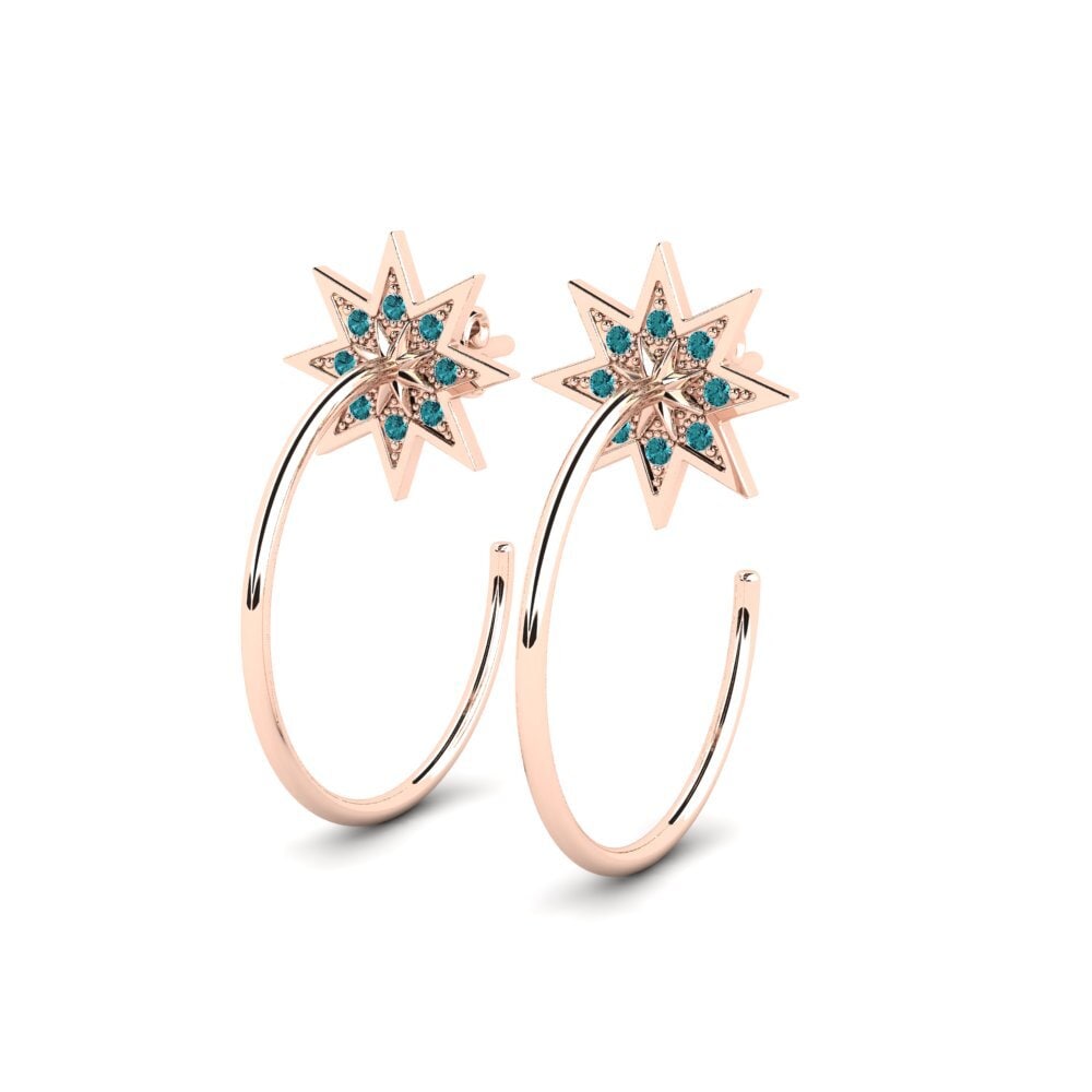 Blue Diamond Women's Earring Irradiate
