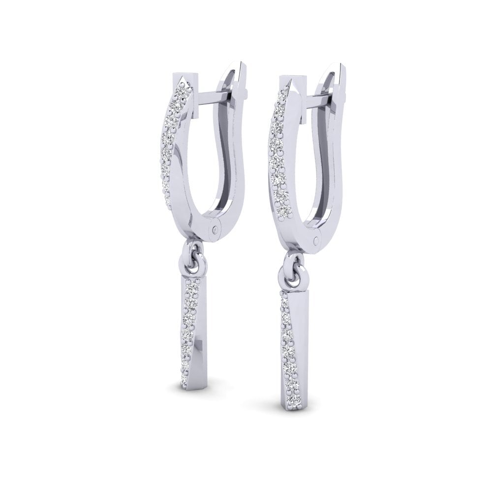 950 Palladium Women's Earring Isbedel