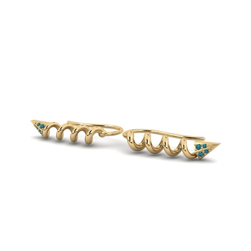 Blue Diamond Women's Earring Isisen A