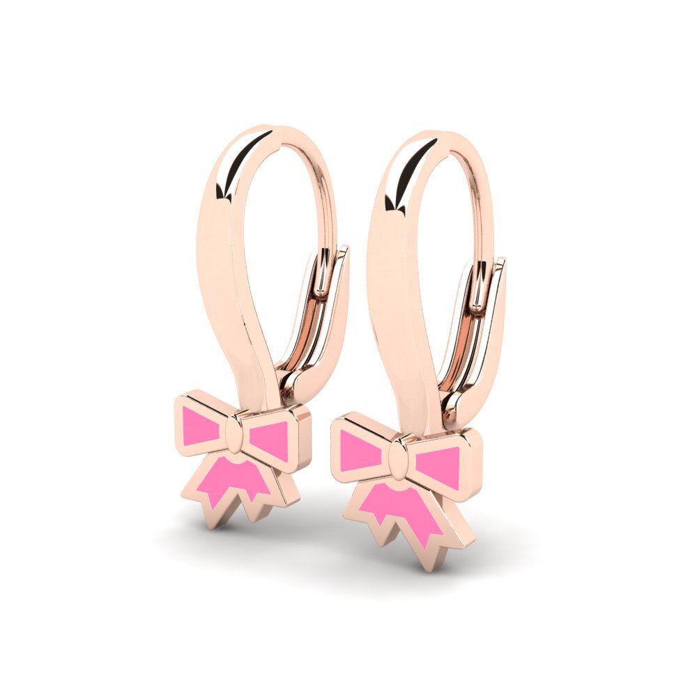 18ct Rose Gold Kid's Earring Itace