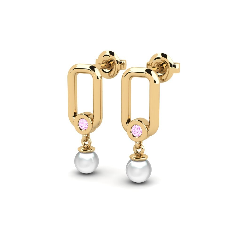 Pink Sapphire Women's Earring Itchar
